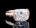 Cushion Shaped Diamond Ring- 3ct in 14K Gold