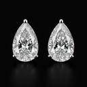 Pear Shaped Diamond Earrings – 14K Gold