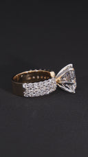 Round Shaped Diamond Ring- 5ct - 14K Gold