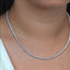 14K Gold Lab-Created 4-Prong Diamond Tennis Necklace (6 CTW F-G SI)