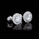 Round Shaped Diamond Earrings – 4.5ctw 14K Gold