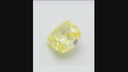4.02ct Fancy Intense Yellow Cushion VVS2 Loose Diamond – IGI LG800634956