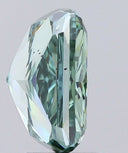 4.08ct Fancy Vivid Green Rectangular Cushion Cut VS1 Loose Diamond – IGI LG760581177