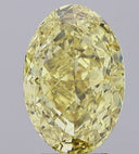 5.41ct Fancy Vivid Yellow Oval Modified Brilliant VS2 Loose Diamond – IGI LG626423724
