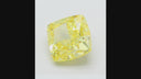 4.02ct Fancy Intense Yellow Square Cushion Modified Brilliant VVS2 Loose Diamond – IGI LG800634956