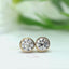 14K Gold Lab-Created Diamond Bezel Stud Earrings (2 CTW F-G SI)