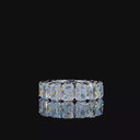 Radiant Shaped Diamond Eternity Ring- 5ctw - 14K Gold
