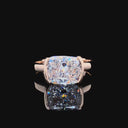 Cushion Shaped Diamond Ring- 3ct in 14K Gold