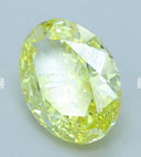 4.06ct Fancy Vivid Yellow Oval Cut VVS2 Loose Diamond – IGI LG813632793