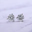 14K Gold Lab-Created Diamond 3-Prong Martini Stud Earrings (3 CTW F-G SI)