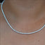 14K Gold Lab-Created 4-Prong Diamond Tennis Necklace (8 CTW F-G SI)